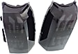Driver And Passenger Side Tail Light, with Bulbs, LED, Smoked Lens, Black Interior