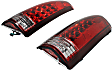 Driver and Passenger Side Tail Light, with Bulb, LED, Clear and Red Lens