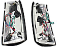 Driver and Passenger Side Tail Light, with Bulb, LED, Red and Smoked Lens