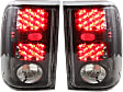 2002 Ford Ranger - Driver and Passenger Side LED Tail Light, With bulb(s), 4-Door, Clear Lens, Black Interior, Extended Cab Pickup