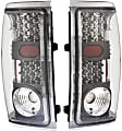 2002 Ford Ranger - Driver and Passenger Side LED Tail Light, With bulb(s), 4-Door, Clear Lens, Black Interior, Extended Cab Pickup