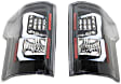 2015-2017 Ford F-150 - Driver and Passenger Side Tail Lights, with Bulbs, LED, Clear Lens, Black Interior