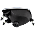 Driver and Passenger Side Headlights, without Bulb, Halogen, Clear Lens, Chrome Interior