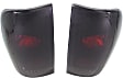 Driver and Passenger Side Tail Light, without Bulb, Halogen, Clear Lens, Black Interior, Styleside