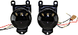 Front, Driver and Passenger Side Fog Light, With bulb(s), Halogen
