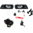 Front, Driver and Passenger Side Halogen Fog Light, With bulb(s)