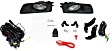 Front, Driver and Passenger Side Halogen Fog Light, With bulb(s)