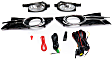Front, Driver and Passenger Side Halogen Fog Light, With bulb(s)