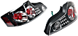 Driver and Passenger Side Tail Light, with Bulbs, Halogen, Clear Lens, Black Interior, Base Model