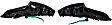 Driver and Passenger Side Tail Light, with Bulbs, Halogen, Clear Lens, Black Interior, Base Model