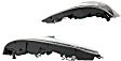 Driver and Passenger Side Tail Light, with Bulbs, Halogen, Clear Lens, Black Interior, Base Model