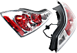Driver and Passenger Side Tail Light, with Bulbs, Halogen, Clear Lens, Chrome Interior