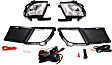 Front, Driver and Passenger Side Halogen Fog Light, With bulb(s)