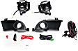 Front, Driver and Passenger Side Halogen Fog Light, With bulb(s)