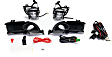 Front, Driver and Passenger Side Halogen Fog Light, With bulb(s)