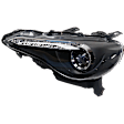 2013 Scion FR-S - Driver and Passenger Side Projector Halogen Headlight, With bulb(s), Clear Lens, Black Interior