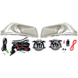 Front, Driver and Passenger Side Halogen Fog Light, With bulb(s)