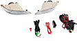 Front, Driver and Passenger Side Halogen Fog Light, With bulb(s)