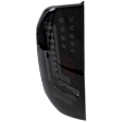 Driver and Passenger Side Tail Light, with Bulbs, LED, Smoked Lens, Black Interior