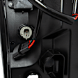 Driver and Passenger Side Tail Light, with Bulbs, LED, Smoked Lens, Black Interior