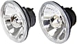 Driver and Passenger Side Headlights, with Bulbs, Halogen, 5 in. Round Conversion Headlights, H5001 Type Upgrade