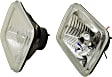 Driver and Passenger Side Headlights, with Bulbs, Halogen, Clear Lens, Composite Type, For Vehicles with Single Headlights, Upgrades Sealed Beam Type #H6054 (Hi/Lo-Beam)