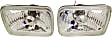 Driver and Passenger Side Headlights, with Bulbs, Halogen, Clear Lens, Composite Type, For Vehicles with Single Headlights, Upgrades Sealed Beam Type #H6054 (Hi/Lo-Beam)
