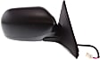 Passenger Side Mirror, Power Adjust, Manual Folding, Non-Heated, Textured Black, No Signal Light, No Memory, No Puddle Light, No Auto-Dimming, No Blind Spot Feature