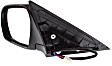 2013 Subaru Impreza - Driver Side Mirror, Power Adjust, Heated, Textured Black, Manual Folding, No Signal Light, No Blind Spot Feature, No Memory, No Puddle Light, No Auto-Dimming, Sedan