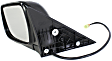 Driver Side Mirror, Power Adjust, Manual Folding, Heated, Textured Black, No Signal Light, No Memory, No Puddle Light, No Auto-Dimming, No Blind Spot Feature