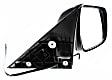 2003 Subaru Outback VDC - Passenger Side Mirror, Power Adjust, Heated, Textured Black, Manual Folding, No Signal Light, No Blind Spot Feature, No Memory, No Puddle Light, No Auto-Dimming