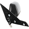 Driver Side Mirror, Power Adjust, Non-Heated, Manual Folding, Paintable, No Signal Light, No Memory, No Puddle Light, No Auto-Dim, No Blind Spot Feature