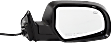 Passenger Side Mirror, Power Adjust, Heated, Manual Folding, With 1 Paintable and 1 Textured Black Cap, No Signal Light, No Memory, No Puddle Light, No Auto-Dimming, No Blind Spot Feature