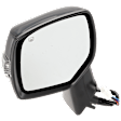 Driver Side Mirror, Power Adjust, Manual Folding, Heated, Paintable, In-housing Signal Light, No Memory, No Puddle Light, No Auto-Dimming, No Blind Spot Feature