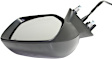 Passenger Side Mirror, Power Adjust, Heated, Manual Folding, Paintable, In-housing Signal Light, No Memory, No Puddle Light, No Auto-Dim, No Blind Spot Feature