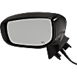 Driver Side Mirror, Power Adjust, Manual Folding, Heated, Textured Black, No Signal Light, No Memory, No Puddle Light, No Auto-Dimming, No Blind Spot Feature