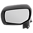 Driver Side Mirror, Power Adjust, Heated, Manual Folding, Textured Black, No Signal Light, No Memory, No Puddle Light, No Auto-Dimming, No Blind Spot Feature