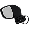 Driver Side Mirror, Power Adjust, Non-Heated, Manual Folding, Textured Black, No Signal Light, No Memory, No Puddle Light, No Auto-Dim, No Blind Spot Feature
