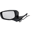 Driver Side Mirror, Power Adjust, Power Folding, Heated, Chrome, In-Housing Signal Light, With Memory, No Puddle Light, No Auto-Dimming, With Blind Spot Detection in Glass