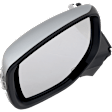Driver Side Mirror, Power Adjust, Power Folding, Heated, Chrome, In-Housing Signal Light, With Memory, No Puddle Light, No Auto-Dimming, With Blind Spot Detection in Glass
