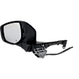 Driver Side Mirror, Power Adjust, Power Folding, Heated, Chrome, In-Housing Signal Light, With Memory, No Puddle Light, No Auto-Dimming, With Blind Spot Detection in Glass