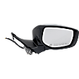 Passenger Side Mirror, Power, Power Folding, Heated, Chrome, In-Housing Signal Light, With Memory, No Puddle Light, No Auto-Dimming, With Blind Spot Detection in Glass