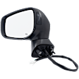Driver Side Mirror, Power Adjust, Heated, Manual Folding, Paintable, In-housing Signal Light, No Memory, No Puddle Light, No Auto-Dim, With Blind Spot Detection in Glass