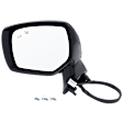 Driver Side Mirror, Power Adjust, Heated, Manual Folding, Paintable, No Signal Light, No Memory, No Puddle Light, No Auto-Dim, With Blind Spot Detection in Glass