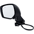 Driver Side Mirror, Power Adjust, Heated, Manual Folding, Paintable, No Signal Light, No Memory, No Puddle Light, No Auto-Dim, With Blind Spot Detection in Glass