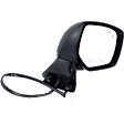 Passenger Side Mirror, Power Adjust, Heated, Manual Folding, Paintable, No Signal Light, No Memory, No Puddle Light, No Auto-Dim, With Blind Spot Detection in Glass