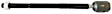 X28TR0206 Front, Driver or Passenger Side, Inner Tie Rod End