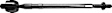 X33TR2728 Front, Driver or Passenger Side, Inner Tie Rod End