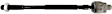 X36TR0166 Front, Driver or Passenger Side, Inner Tie Rod End