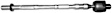 X47TR3862 Front, Driver or Passenger Side, Inner Tie Rod End